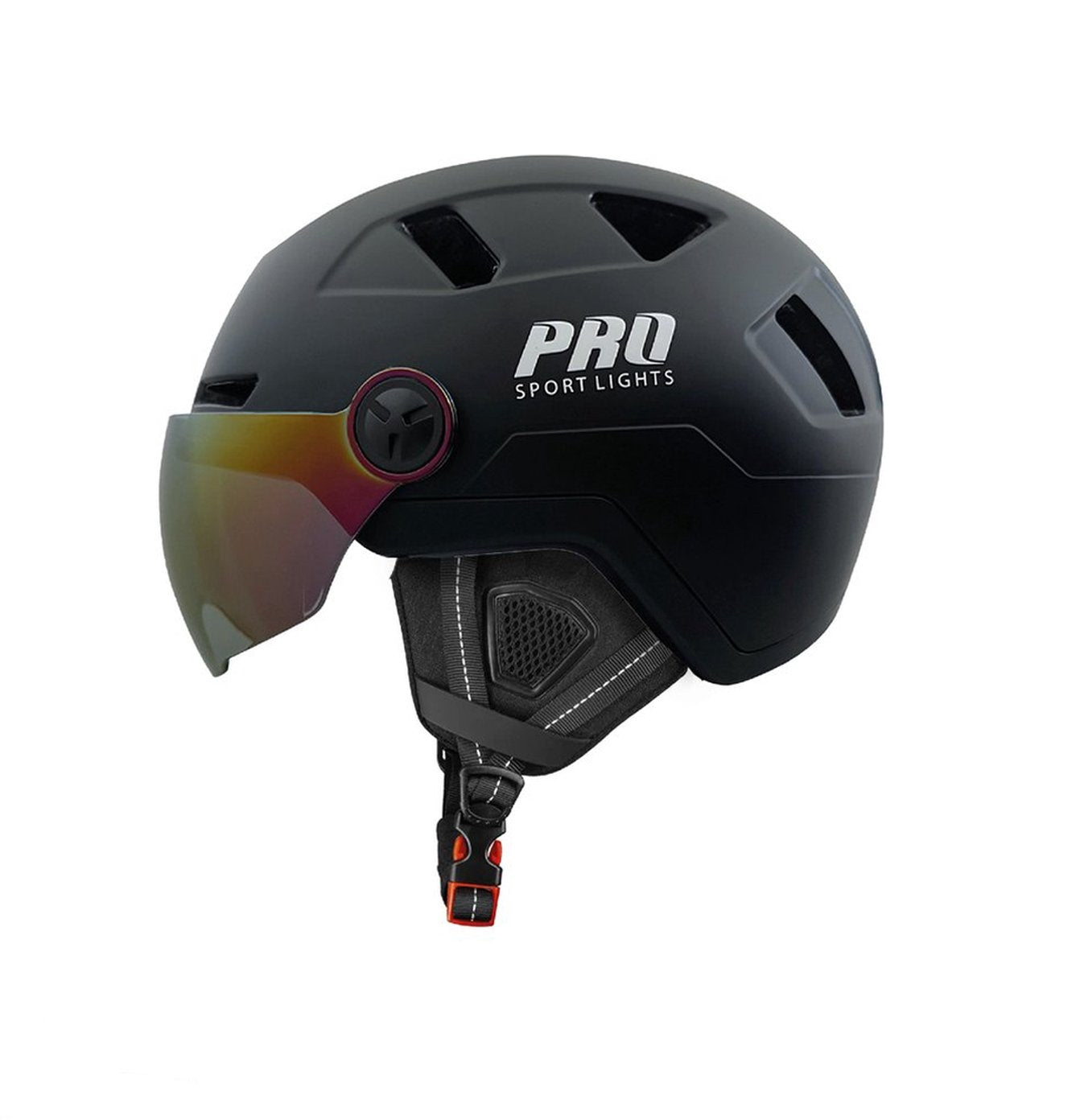 Flashdeal: Fietshelm met vizier en oorwarmers - Pro Sports Lights - afbeelding 1