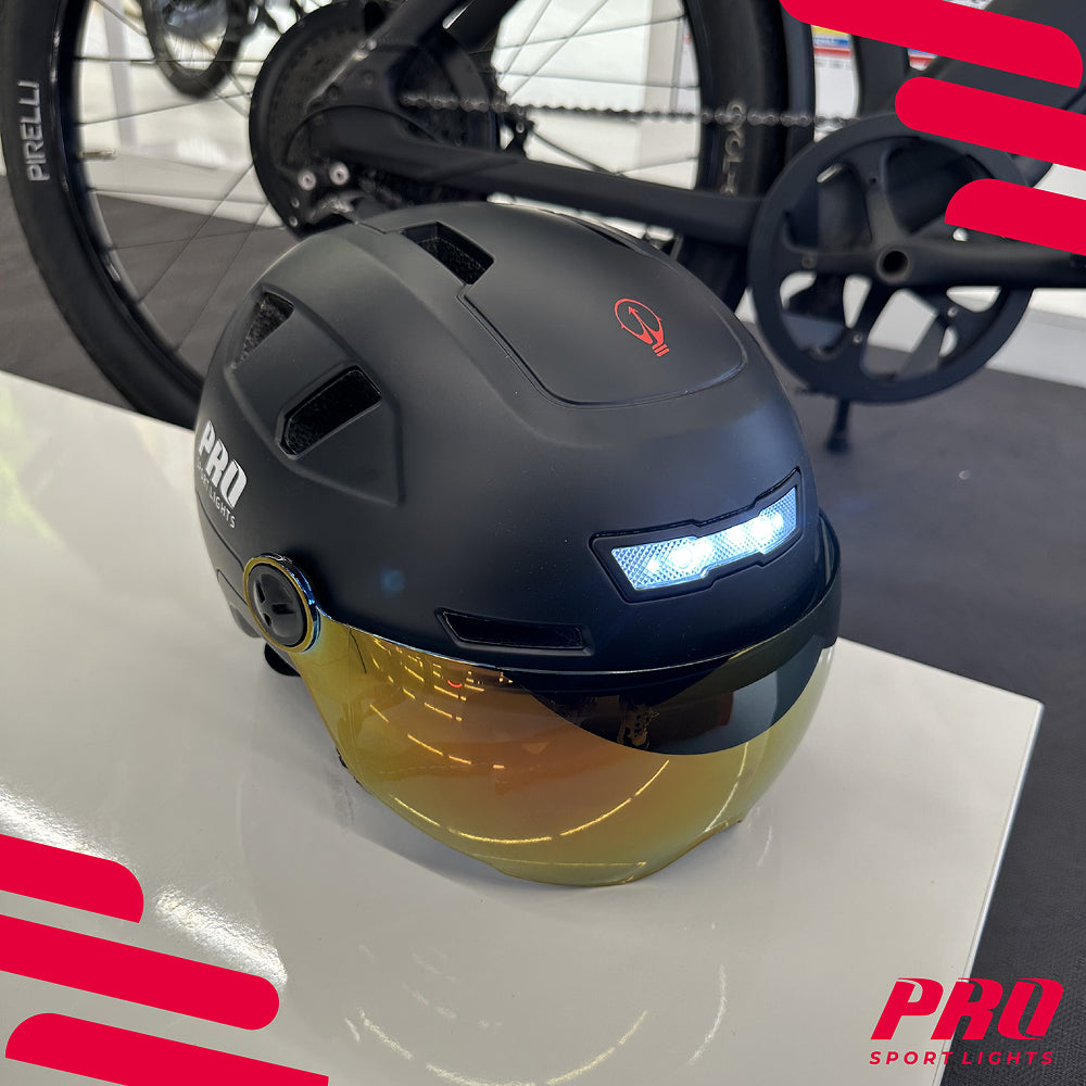 Flashdeal: Fietshelm met vizier en oorwarmers - Pro Sports Lights - afbeelding 7