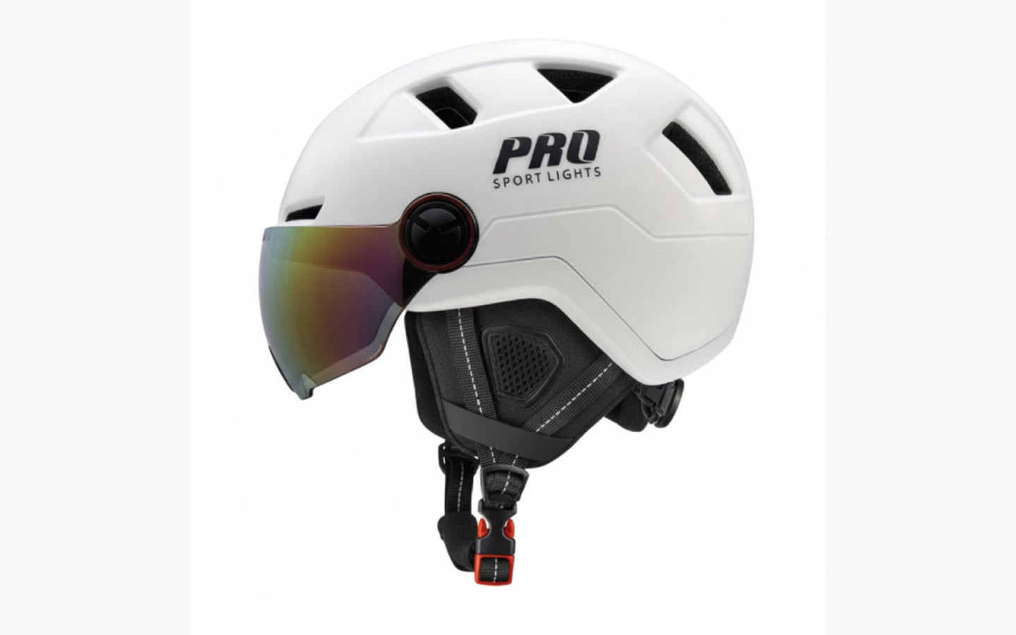 Flashdeal: Fietshelm met vizier en oorwarmers - Pro Sports Lights - afbeelding 2