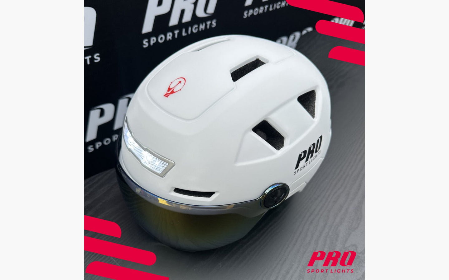 Flashdeal: Fietshelm met vizier en oorwarmers - Pro Sports Lights - afbeelding 6