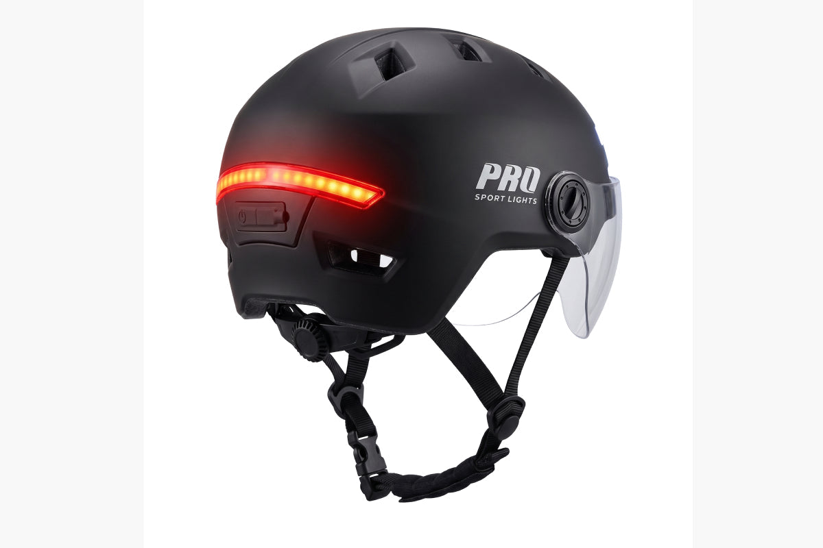 E-bike fietshelm Unisex - Inclusief 2 Clearview vizieren & verlichting - afbeelding 4